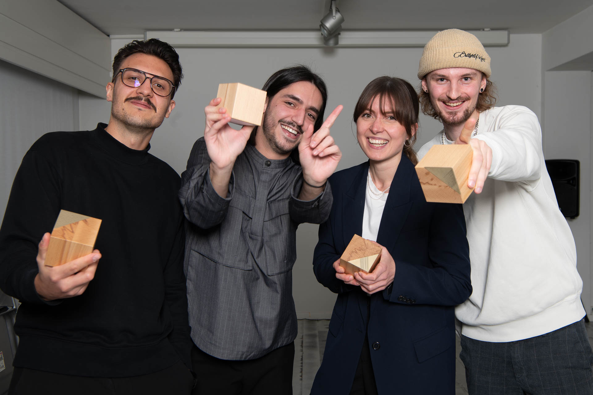 Das Gold-Team: Patrick Milles (TBWA\ Switzerland), Elhan Abduli (AMMARKT), Julia Keller (Wirz Group), Fabrice Studer (TBWA\ Switzerland).